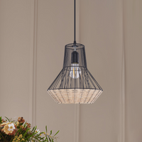 ‍Geometric Rattan Pendant Light for Timeless Elegance and Warmth (90% off)