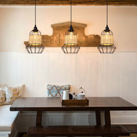Basket-Inspired Bar Pendant Light Natural Rattan Pendant Lighting