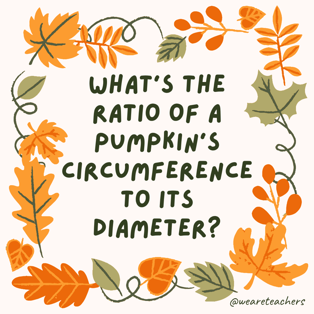 an image of a fall joke surrounded by fall leaves and vines