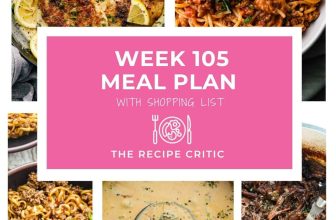 Weekly Meal Plan #105 | The Recipe Critic