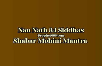 Rare Nau Nath 84 Siddhas Shabar Mohini Mantra Practice and Benefits