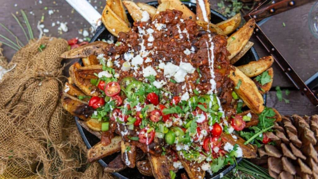 Cast Iron French Fries with Chili