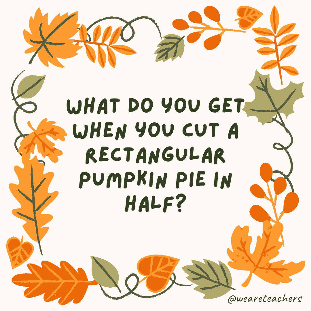 an image of a fall joke surrounded by fall leaves and vines
