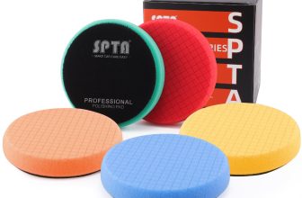 Buffing Polishing Pads, SPTA 5Pcs 6.5 Inch Face for 6 Inch 150mm Backing Plate Mix Cutting Force Buffing Pads Cutting Polishing Pad Kit for Car Buffer Polisher Compounding,Polishing, Waxing-SQMIX65