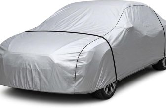Silver Weatherproof Car Cover,PE Film Waterproof Full Car Cover,Elastic Band