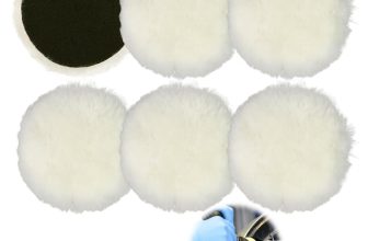 6PCS 125mm Soft Wool Car Polishing Pads for DA Dual Action Polisher