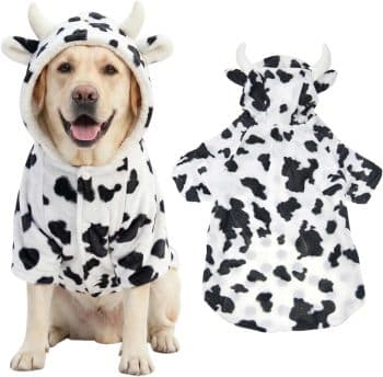 FLAdorepet Halloween Dog Cow Costume Outfits