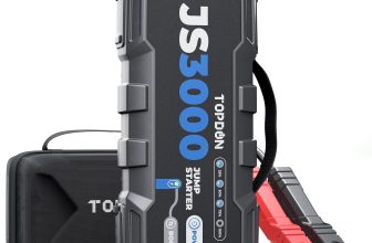 TOPDON JS3000 Portable Car Jump Starter, 3000A for 9L Gas,7L Diesel Engine