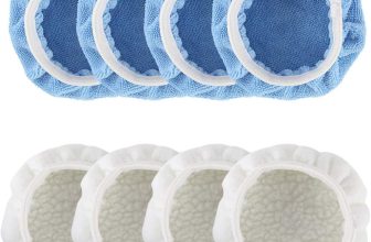 8Pcs Car Polisher Pad Bonnet Set Soft Microfiber Polishing Bonnet Buffer Waxer Auto Care Buffing Pad Cover for Car Polisher Buffer Waxers Bonnet (5-6 Inch)