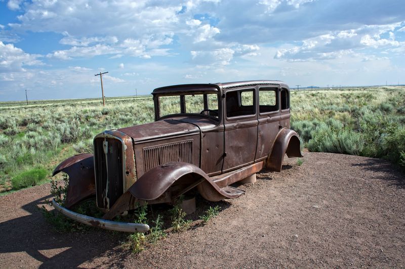 A Rusted Relic Of Route 66