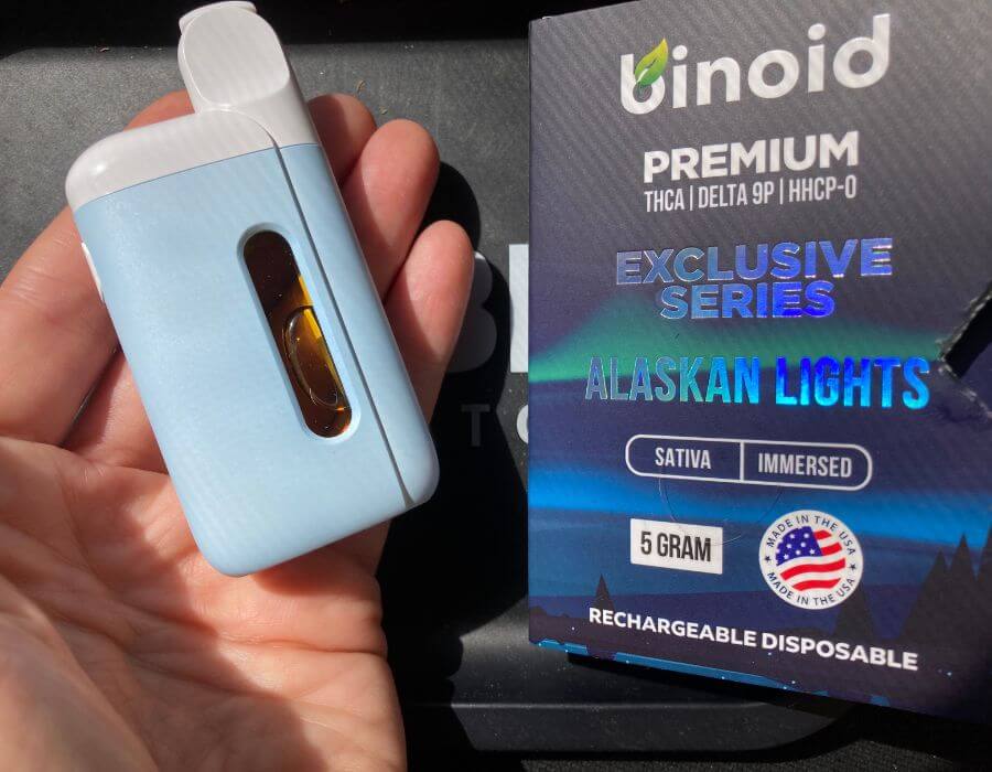 Massive 5 gram THCa disposable vape from Binoid