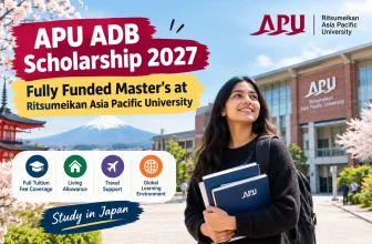 Fully Funded Master’s for Indian Students