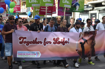 Swiss March for Life draws thousands as masked cyclists attempt disruption