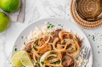 Filipino beef steak with cauliflower rice