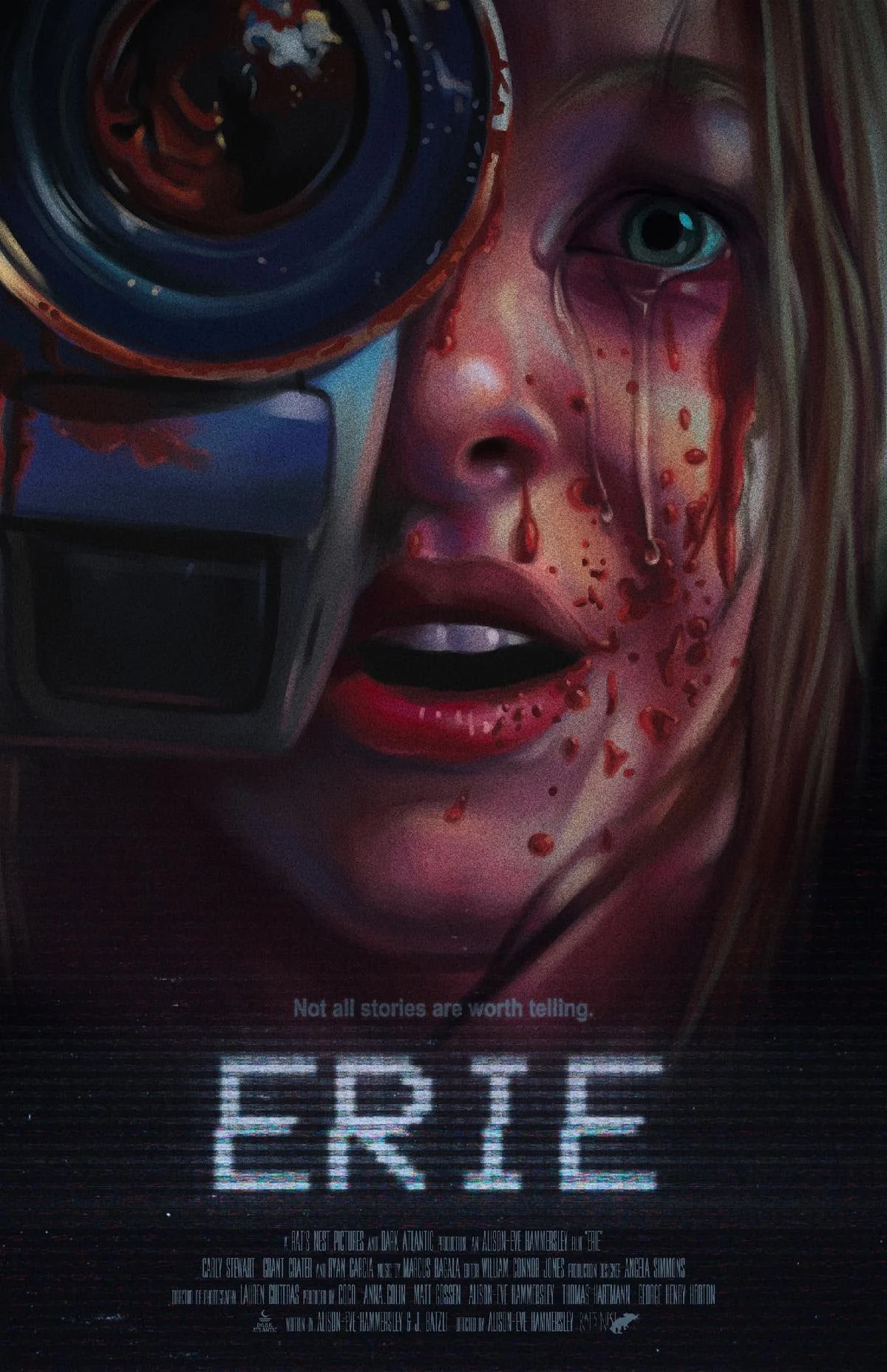Poster art for the found-footage horror film Erie