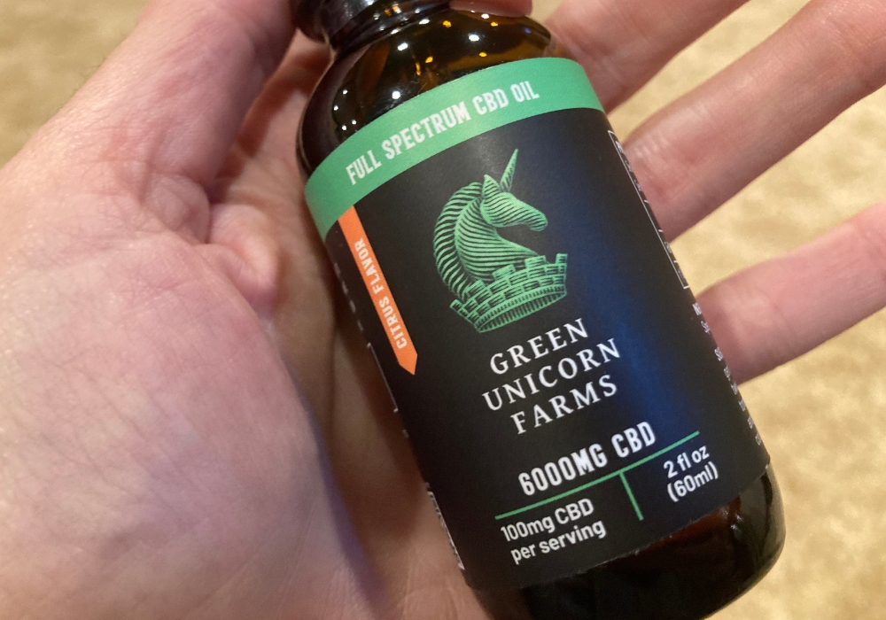 Full spectrum CBD tincture Green Unicorn Farms