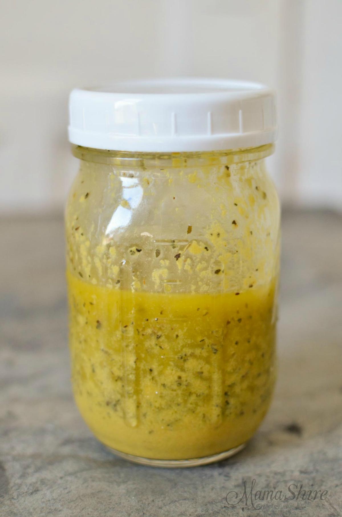 Homemade Italian Salad Dressing - Easy to Make - Gluten free, Dairy free, Sugar free (THM-S) - MamaShire.com