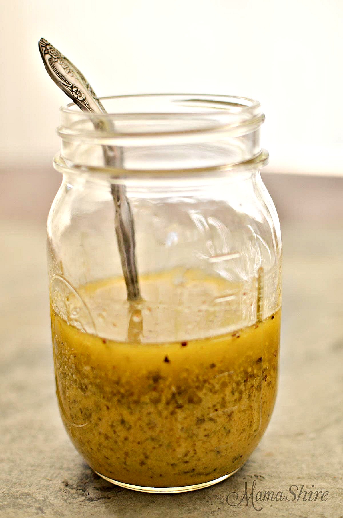 Homemade Italian Salad Dressing - Easy to Make - Gluten free, Dairy free, Sugar free (THM-S) - MamaShire.com
