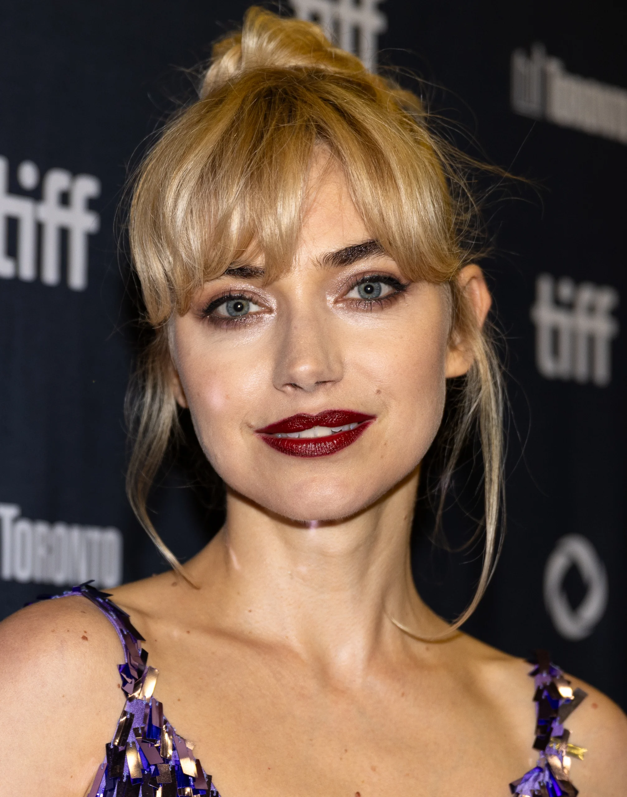 Imogen Poots, who co-stars in A24's Slayground, at the 2025 Toronto International Film Festival