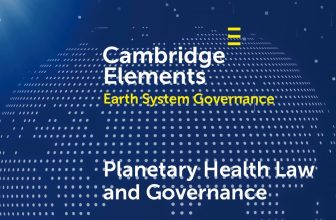 New book by Eric Ip on Planetary Health Law and Governance (Cambridge University Press)