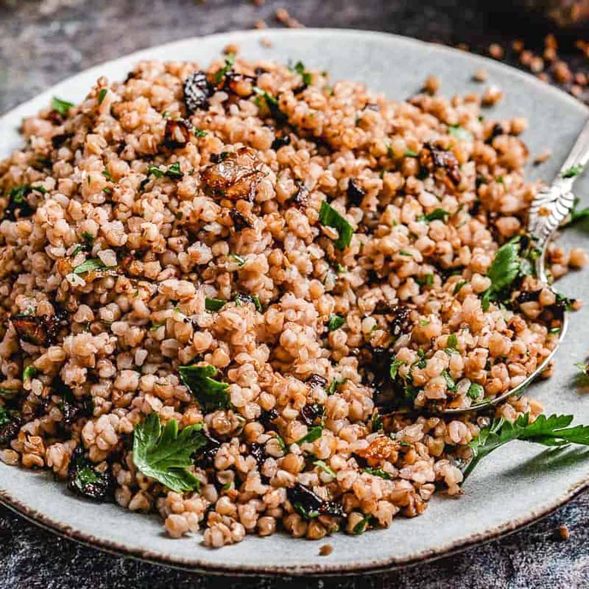 buckwheat kasha in bowl