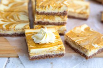 Keto Pumpkin Swirl Cheesecake Bars