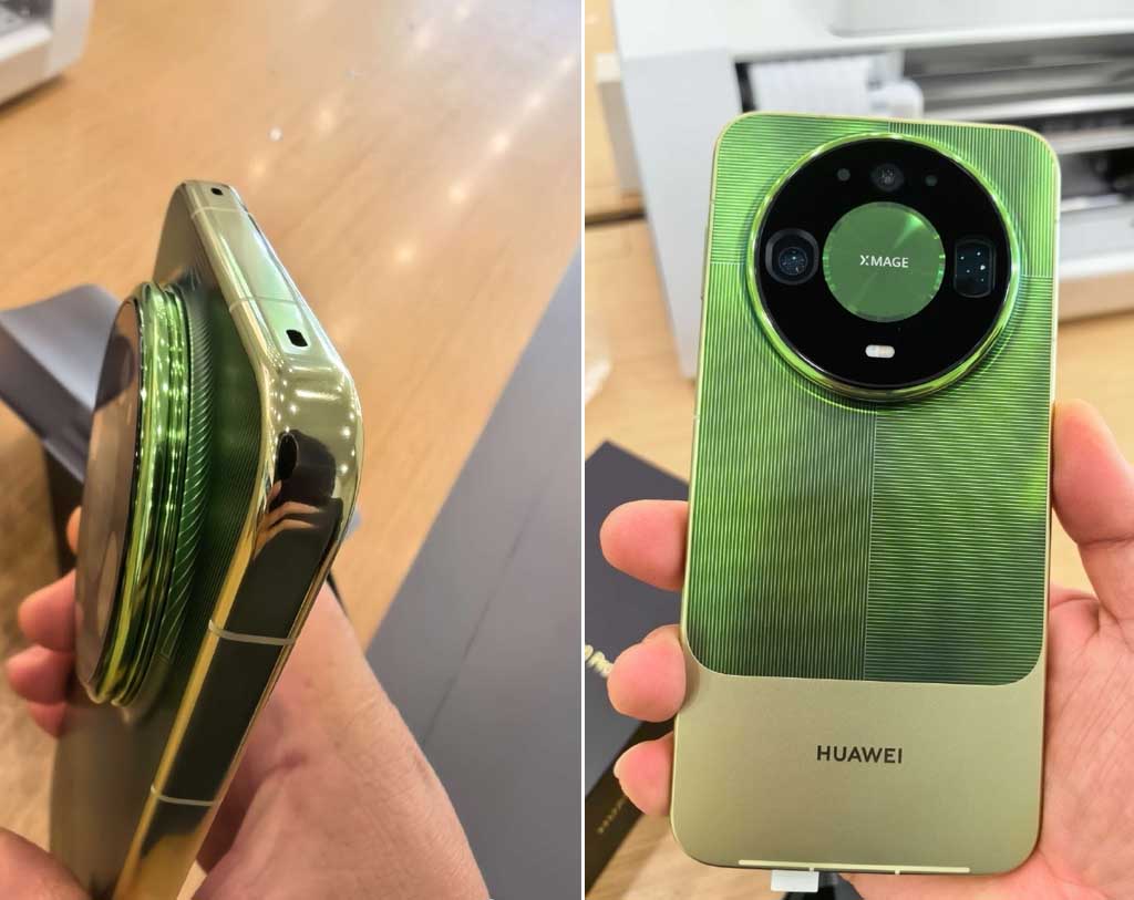 Huawei Mate 90 model in green color