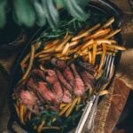 Pinterest image for a merlot steak.