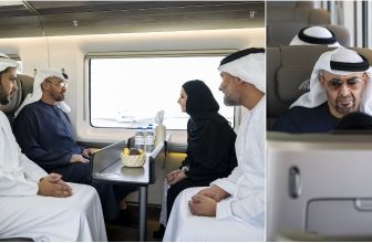 UAE President Sheikh Mohamed takes Etihad Rail to Dubai ahead of new route launch