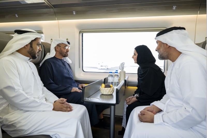 sheikh mohamed Etihad Rail