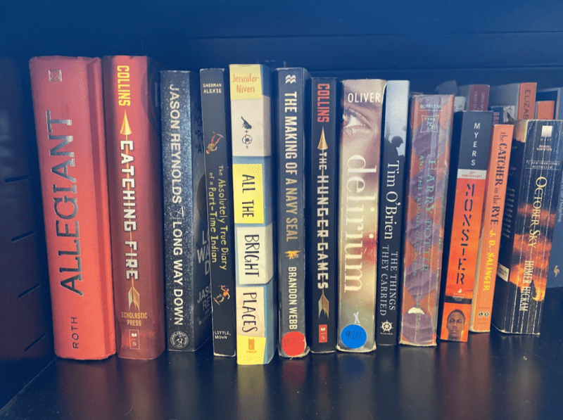 Books Row of popular books