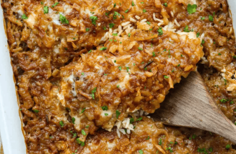 French Onion Chicken and Rice Casserole
