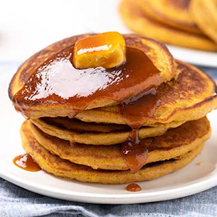 Gluten free pumpkin pancakes