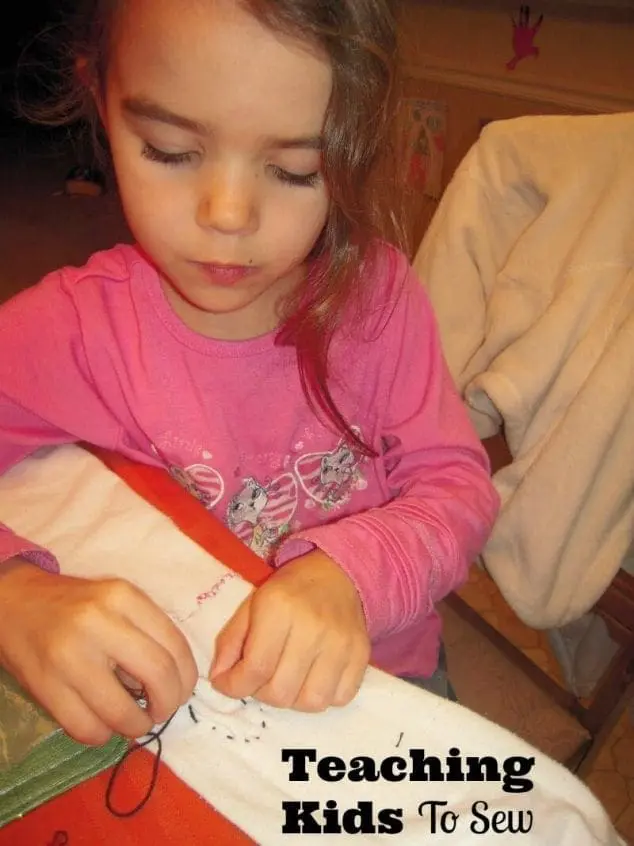 teaching kids to sew