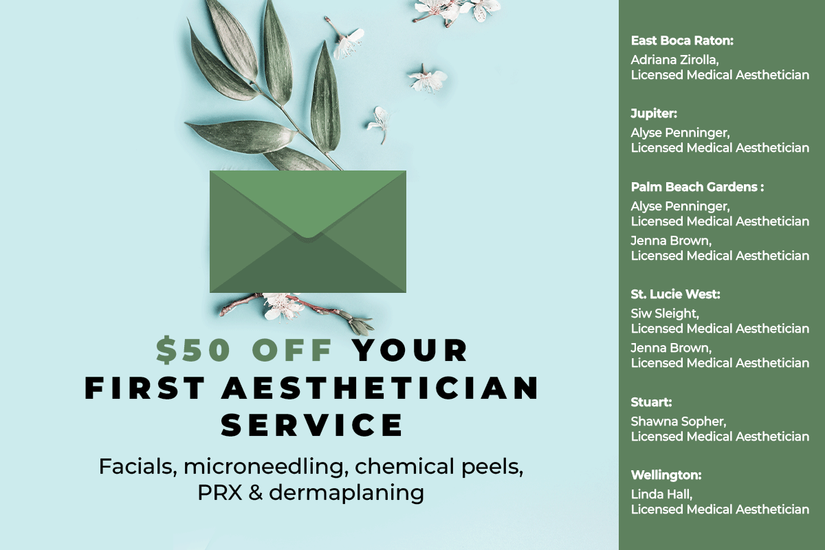 Aesthetician services offer, Adriana