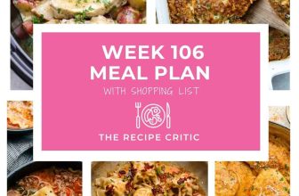 Weekly Meal Plan #106