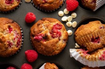 White Chocolate Raspberry Muffins – RecipeTin Eats