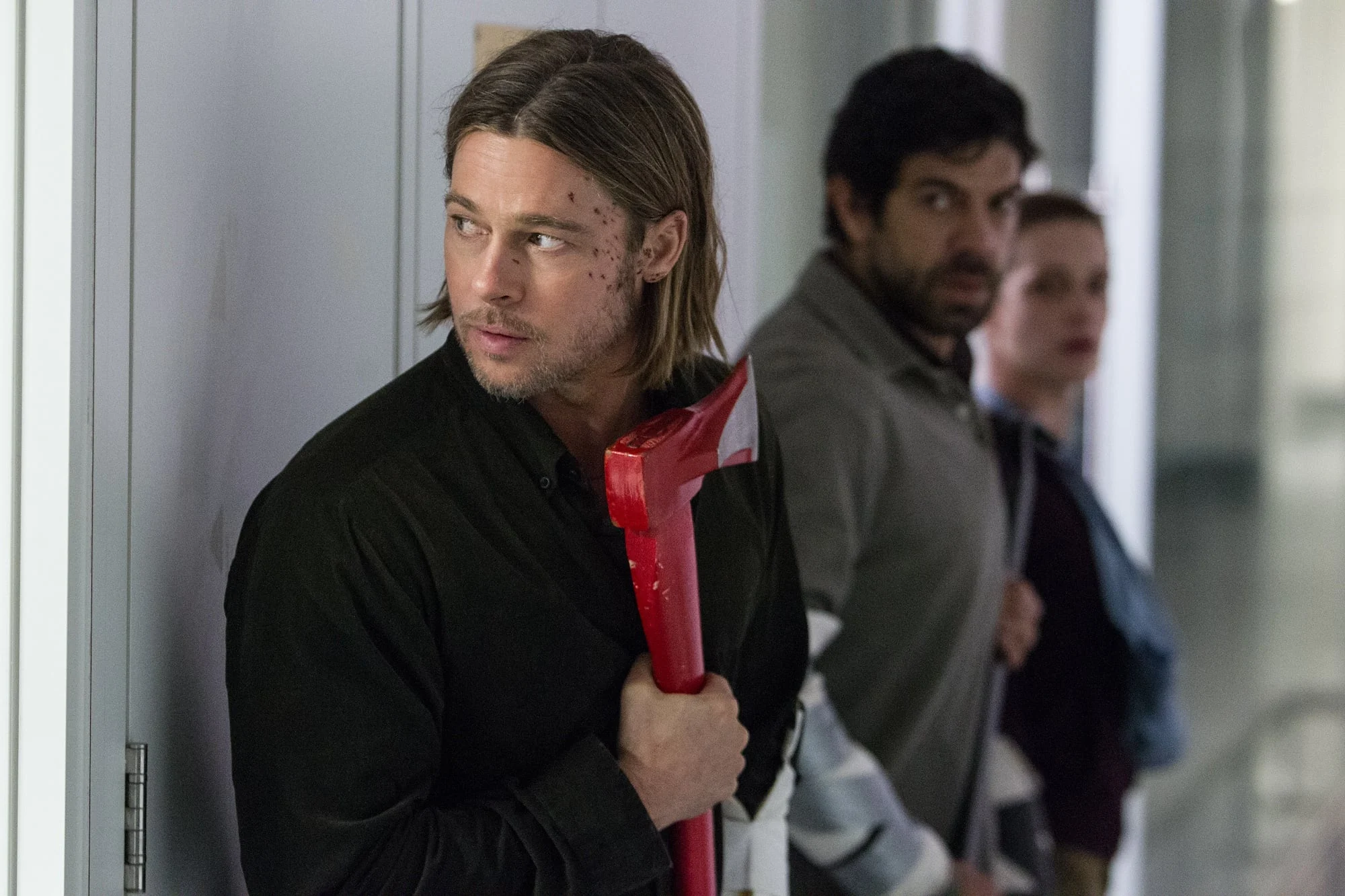 A production still from World War Z, the 2013 Paramount Pictures zombie film