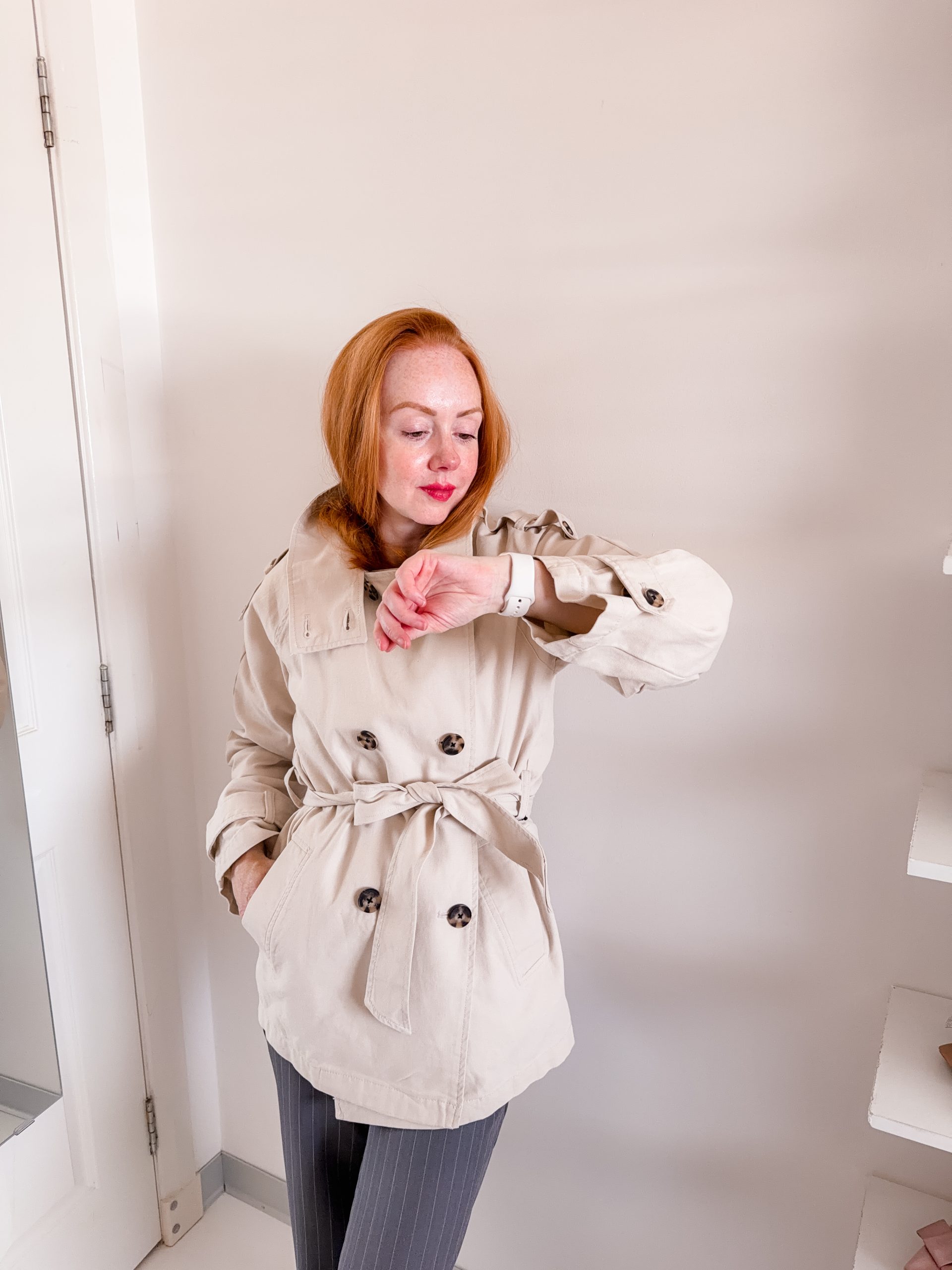 New Look funnel neck trench coat