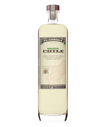 St. George Green Chile Vodka is one of the best vodkas for Martinis.