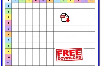 Blank Multiplication Table 1–12 | Free Printable PDF