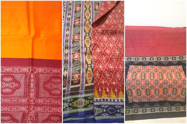 Bomkai and Khandua Handloom Saris from Odisha