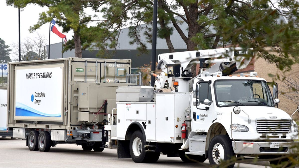 CenterPoint Energy trucks.