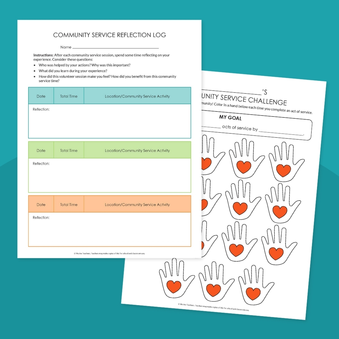 community service log and ideas