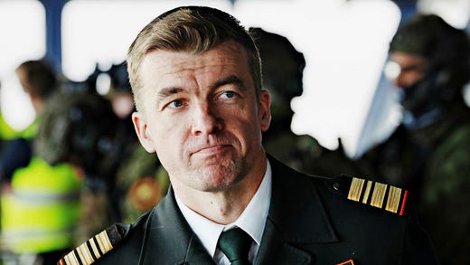 Kommendör Ilja Iljin vid Staben för Gränsbevakningsväsendet ledde övningen.