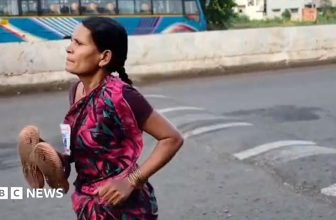Mum’s viral barefoot race sparks debate over India’s education crisis