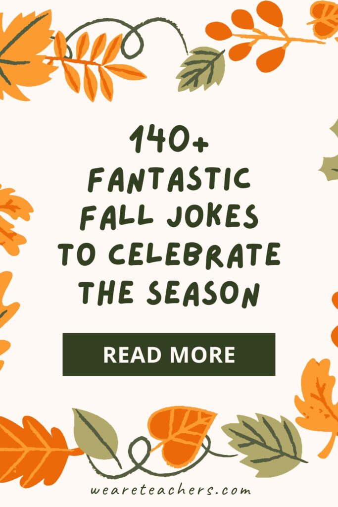 Breathe in the crisp autumn air, and get ready to rake in the fun with this cheesy list of fall jokes to read and share.