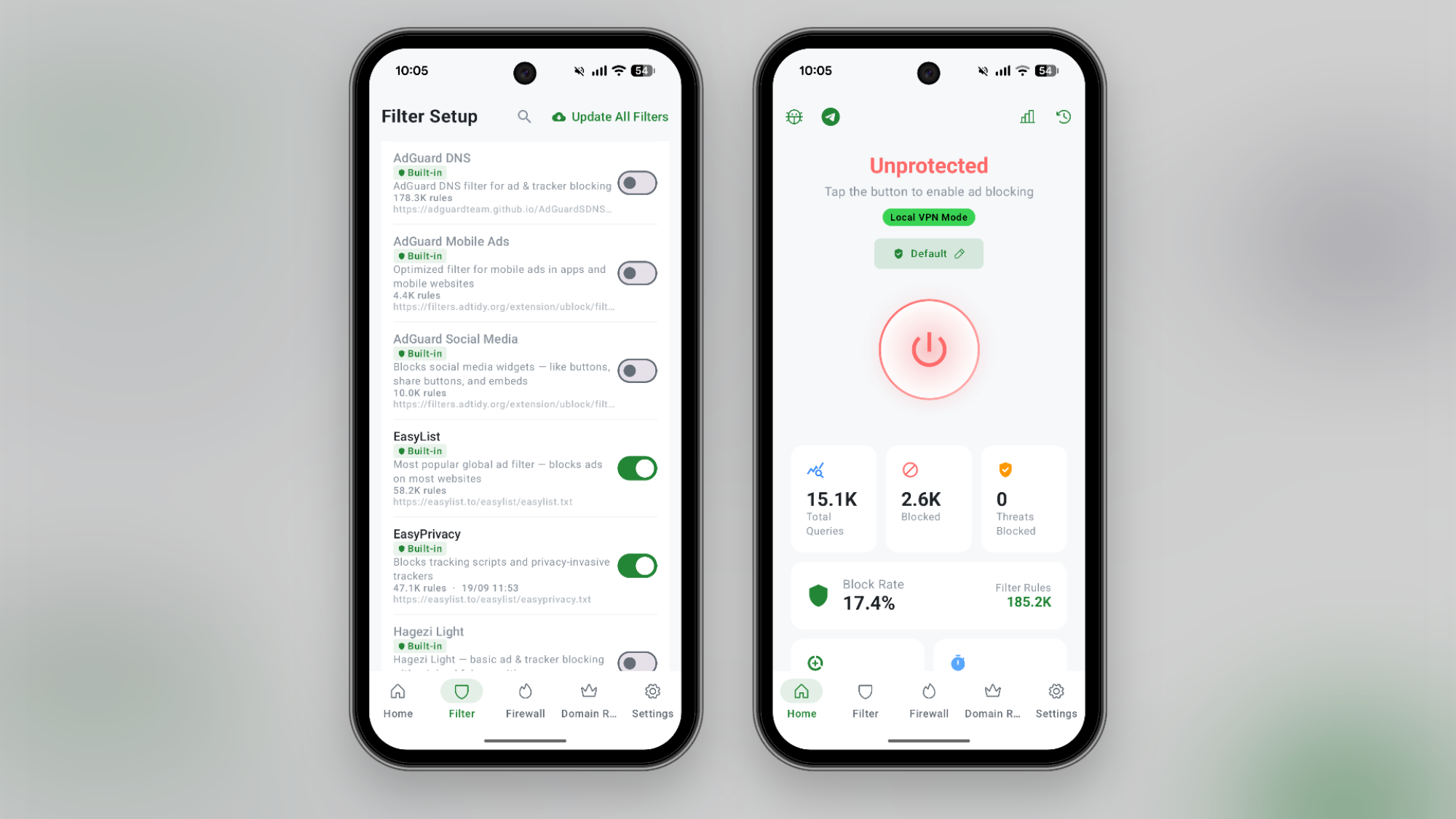 BlockAds customization on Android