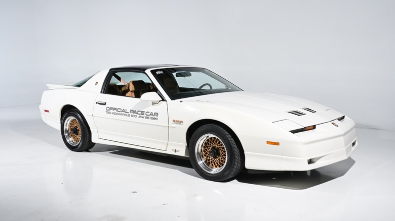 Front 3/4 of the 1989 Pontiac Firebird Trans Am 20th Anniversary for sale.