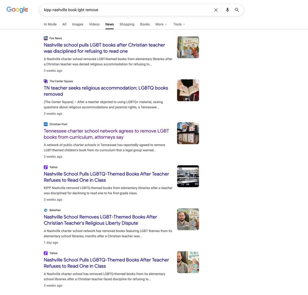 Image of the results for the google search of keywords 
